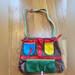 Colorful Vegan Crossbody Bag